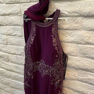 Brand new w Tags beautiful Purple / eggplant long Dress